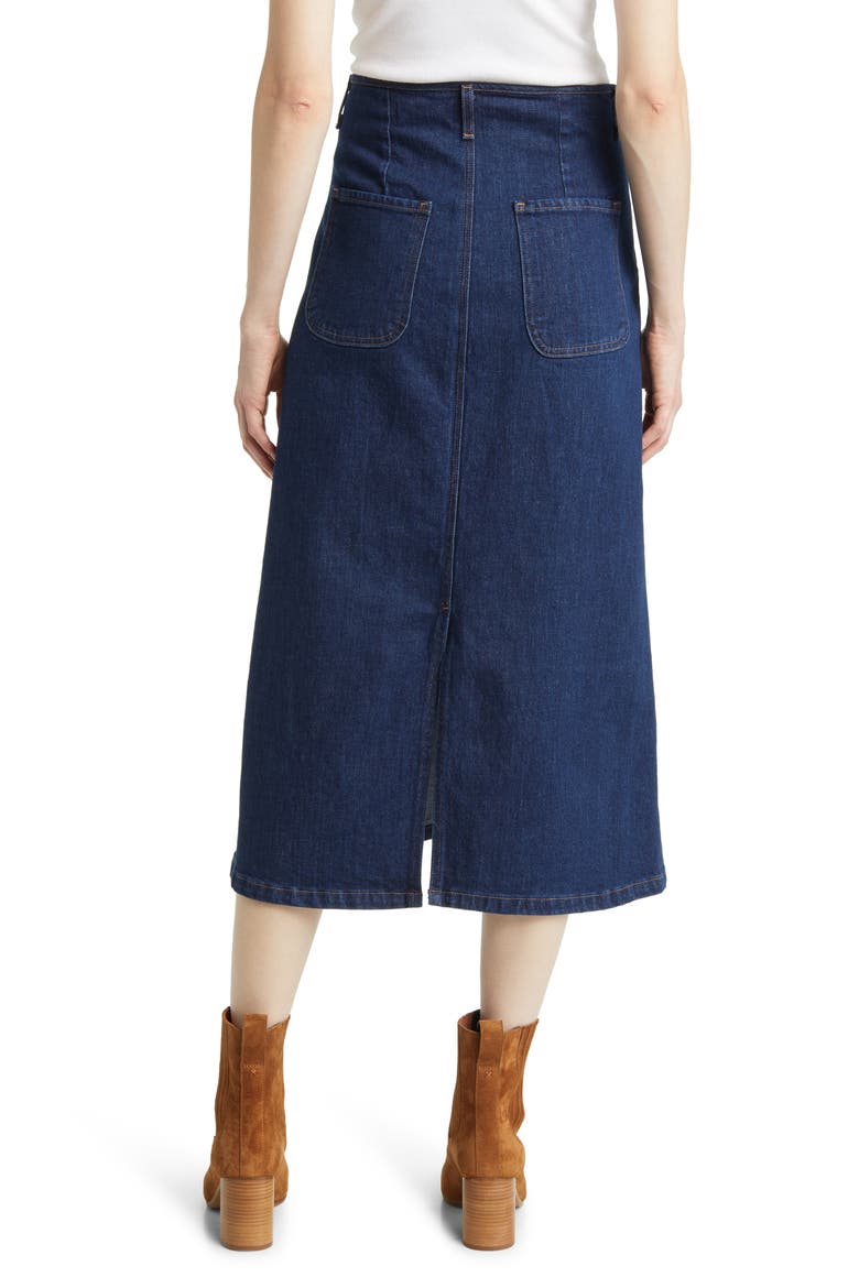 Jocelyn Denim Skirt, Alternate, color, INK