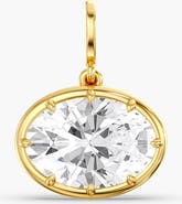 Everlee East West Oval Lola Lab Diamond Pendant Charm in 14K