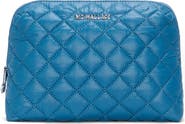 MZ Wallace Medium Double Zip Quilted Cosmetics Pouch