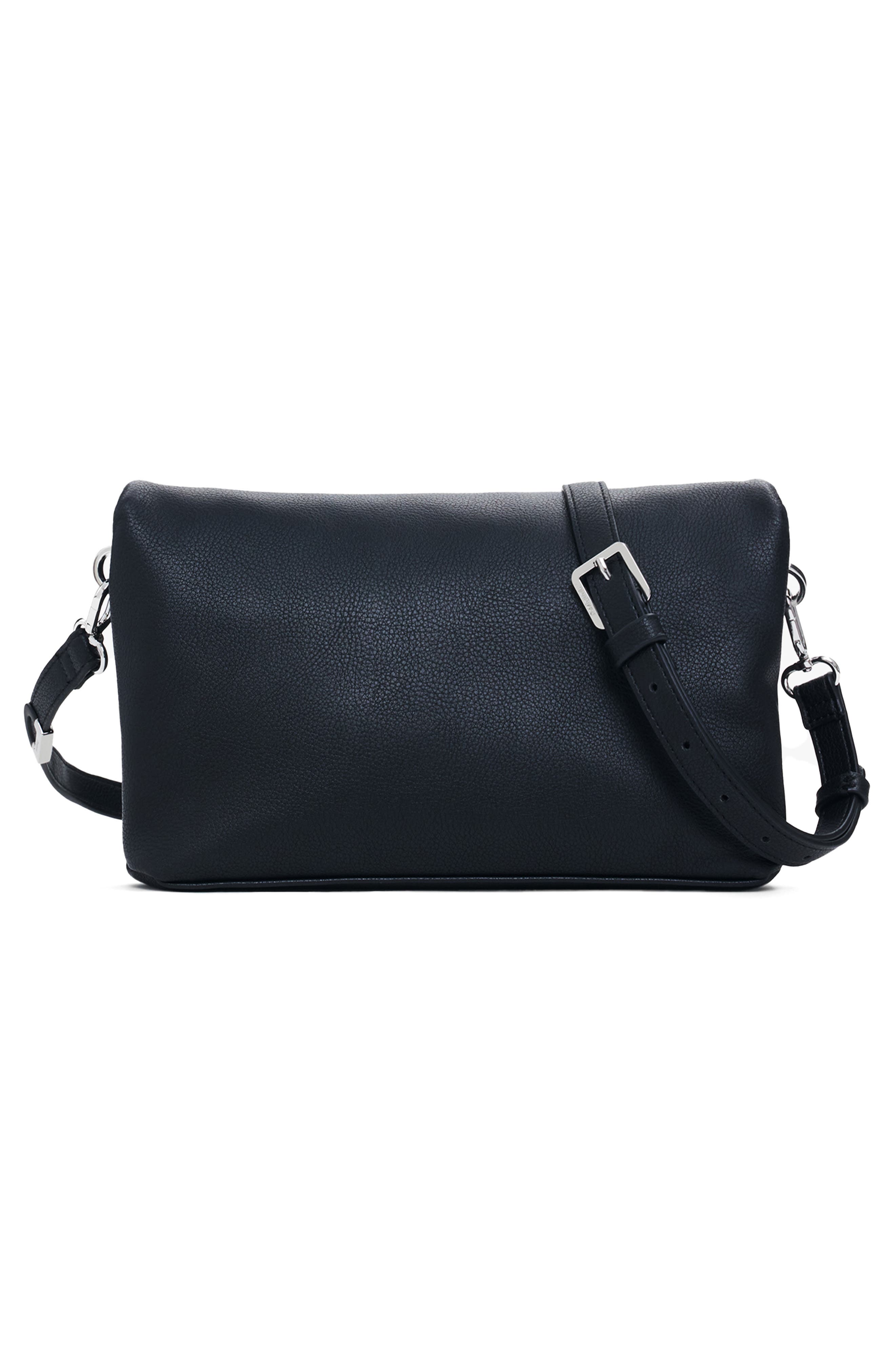 Desigual Faux Leather Shoulder Bag, Alternate, color, Black