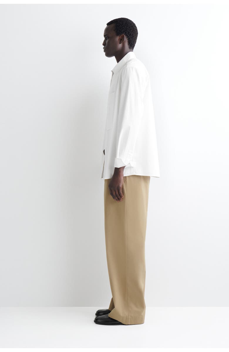COS Slim Pocket-detail Pima Cotton Shirt, Alternate, color, White