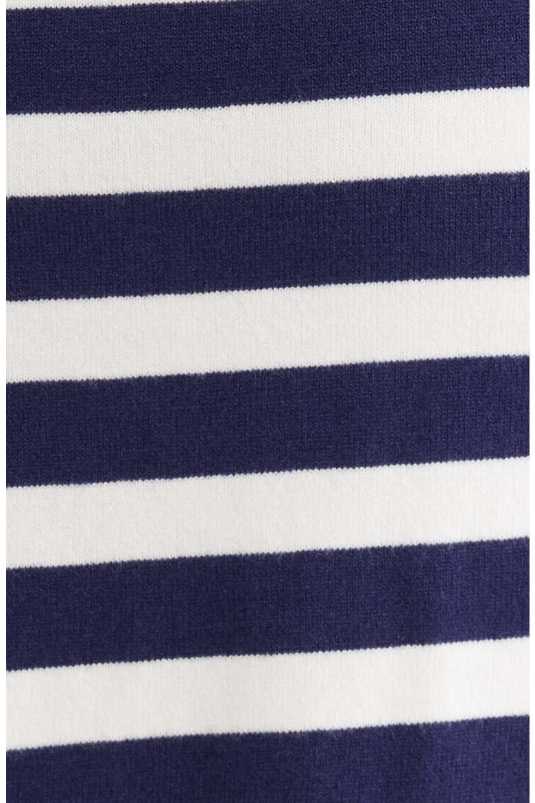 Ebie Stripe Sweater Dress, Alternate, color, NAVY WHITE