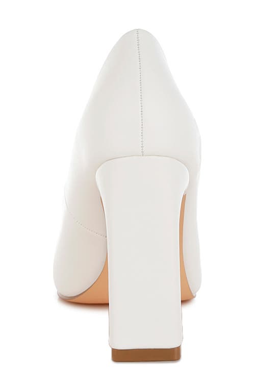 London Rag Shacarri Pointed Toe Pump In White