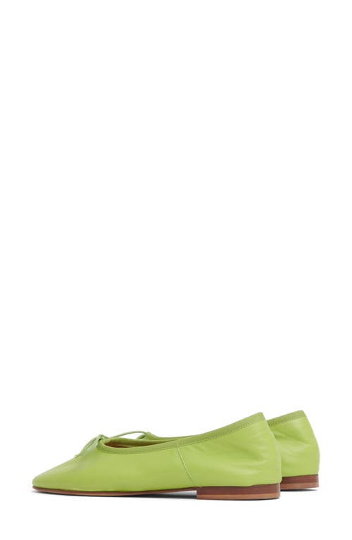 Shop Mansur Gavriel Dream Ballerina Flat In Fern