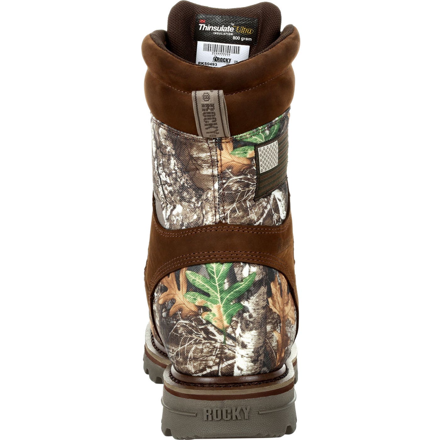 Stalker 800G Insulated Outdoor Boot, Alternate, color, Realtree Edge