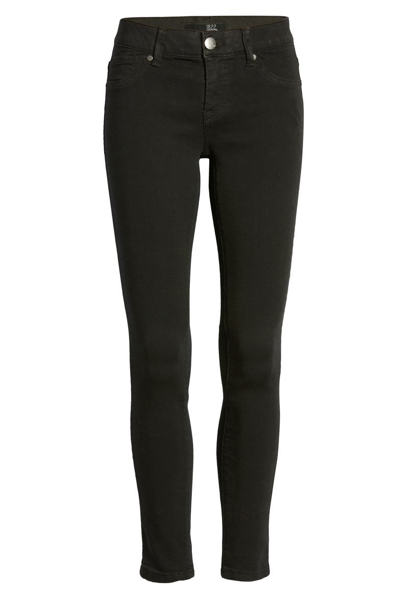 Ab-Solve Skinny Jeans, Alternate, color, BLACK