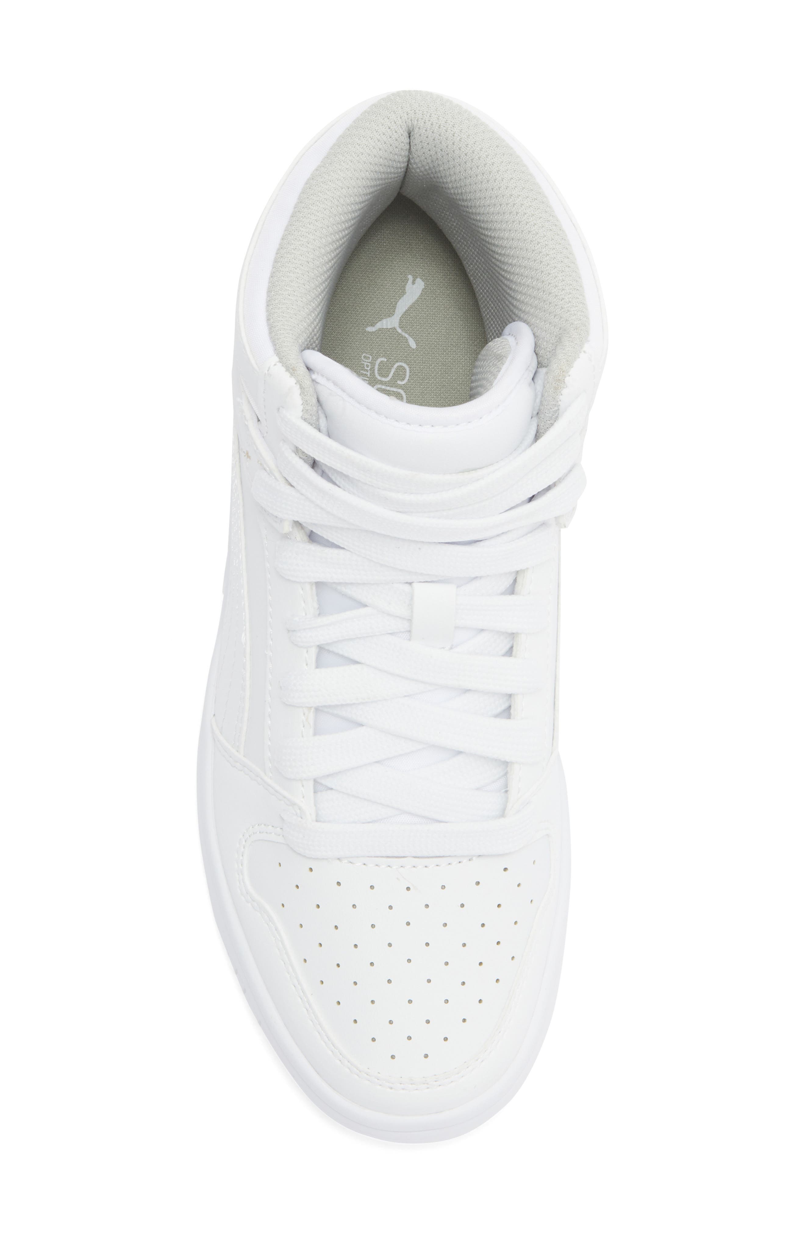 PUMA Kids' Rebound Layup Sneaker, Alternate, color, White