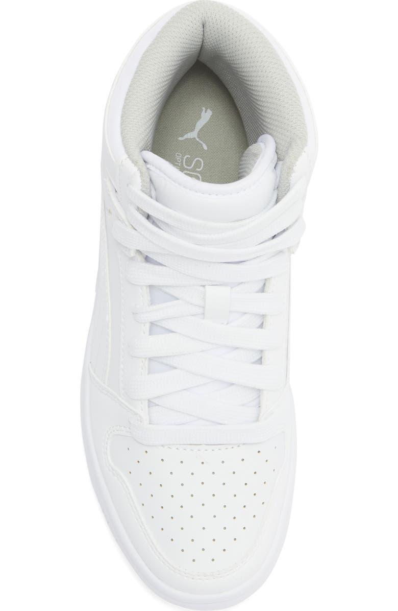 PUMA Kids' Rebound Layup Sneaker, Alternate, color, White