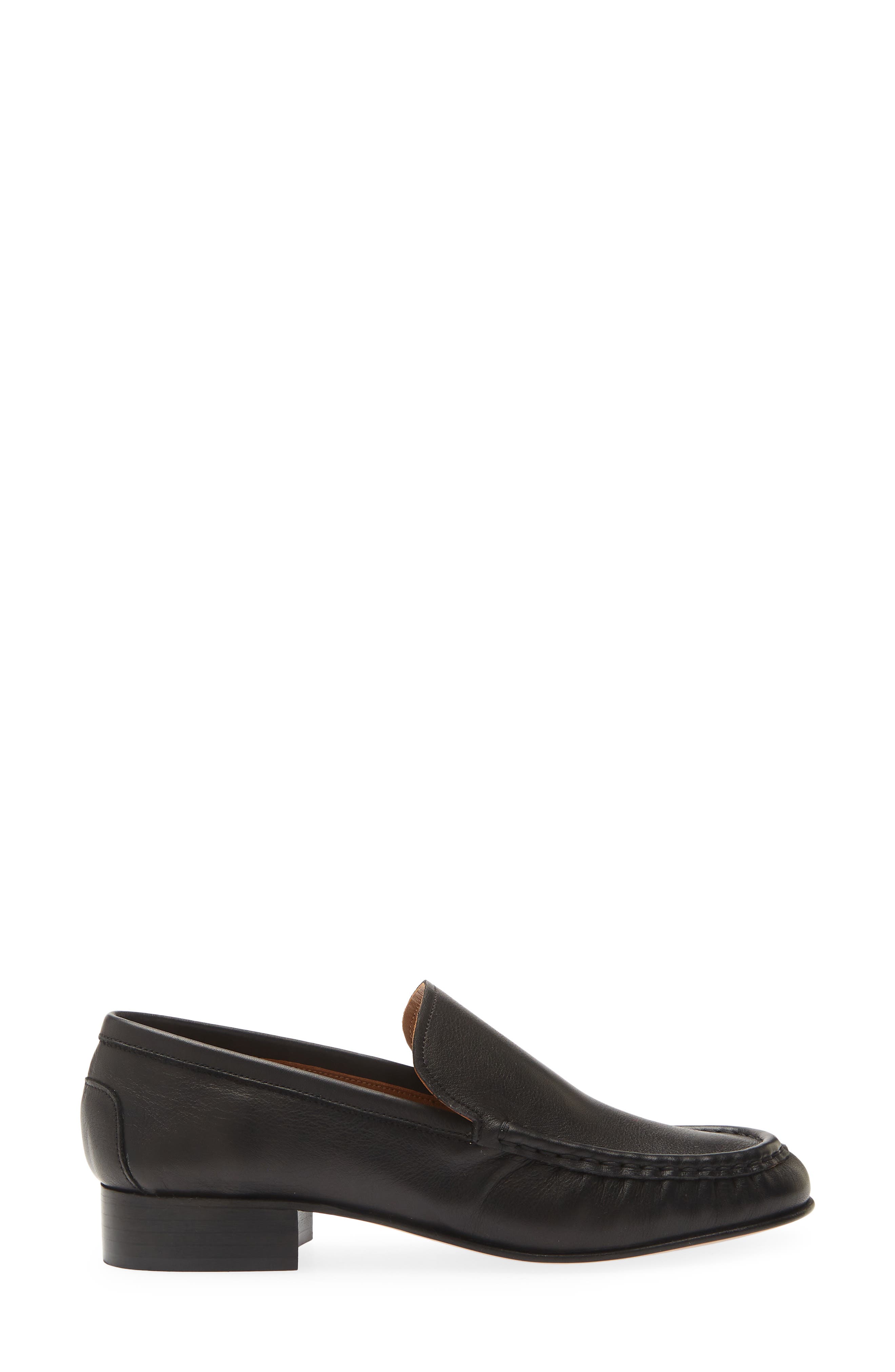 Rivello Leather Loafer, Alternate, color, BLACK