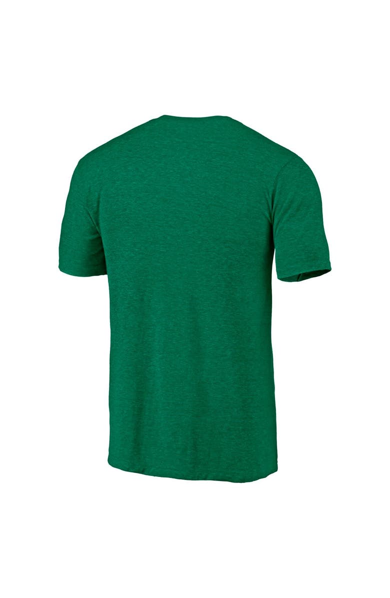 FANATICS Men's Fanatics  Heather Kelly Green Dallas Stars Tri-Blend Block Party Shoot to Score T-Shirt, Alternate, color, 