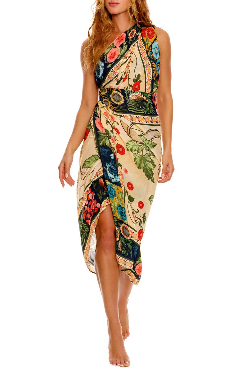 Agua Bendita Marine Harvest Cover-Up Pareo, Main, color, 