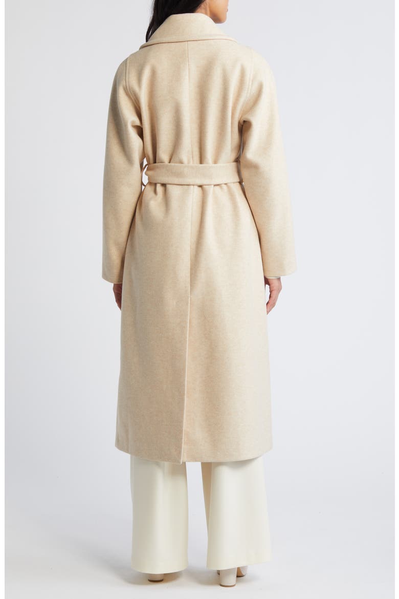 Double Breasted Belted Coat, Alternate, color, OATMEAL