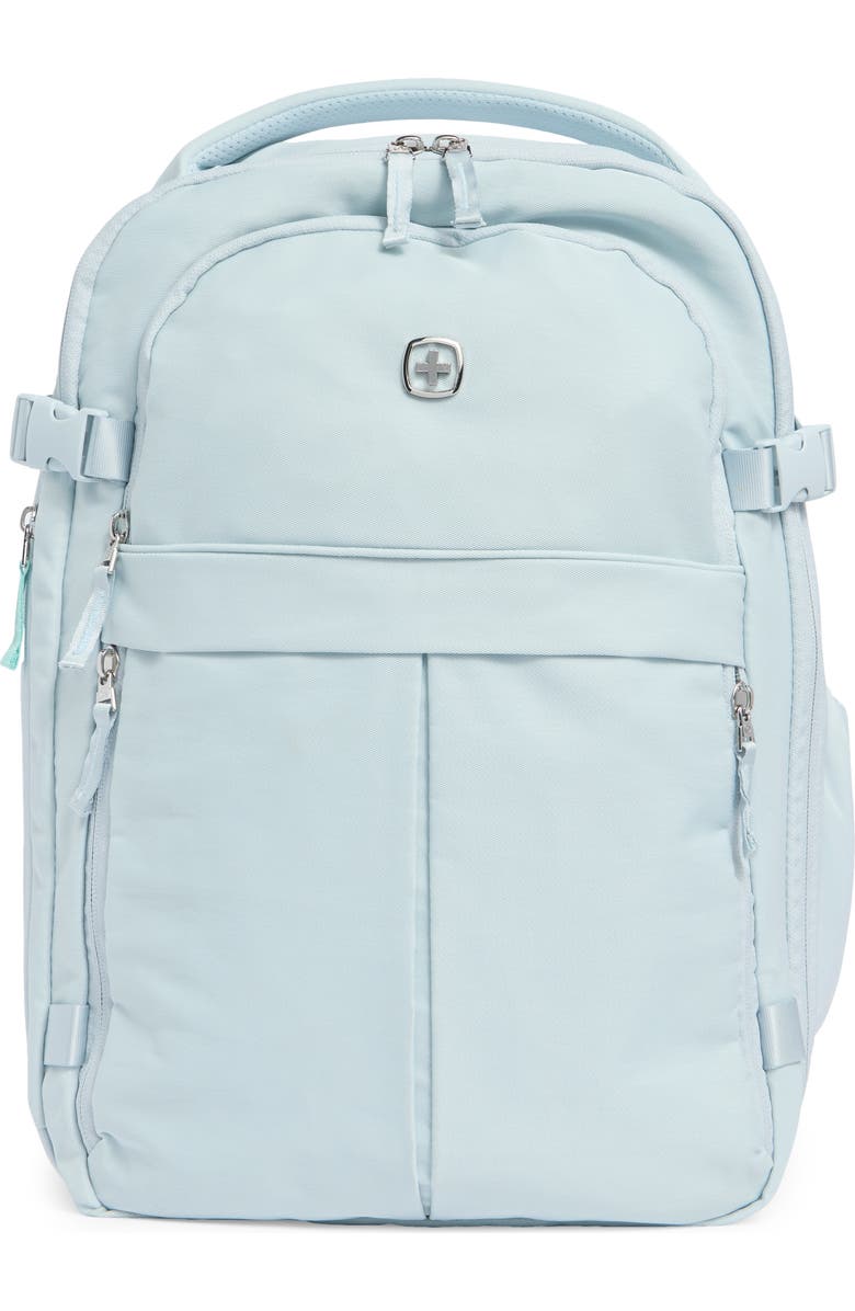 SWISSGEAR The 5237 18.5-Inch Travel Backpack, Main, color, Light Grey Blue