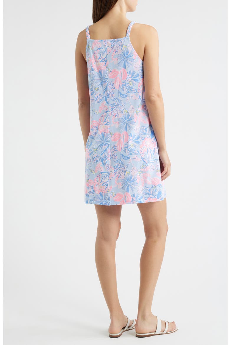 Kyleigh Floral Cotton Dress, Alternate, color, MULTI ELEPHANT SPLASH