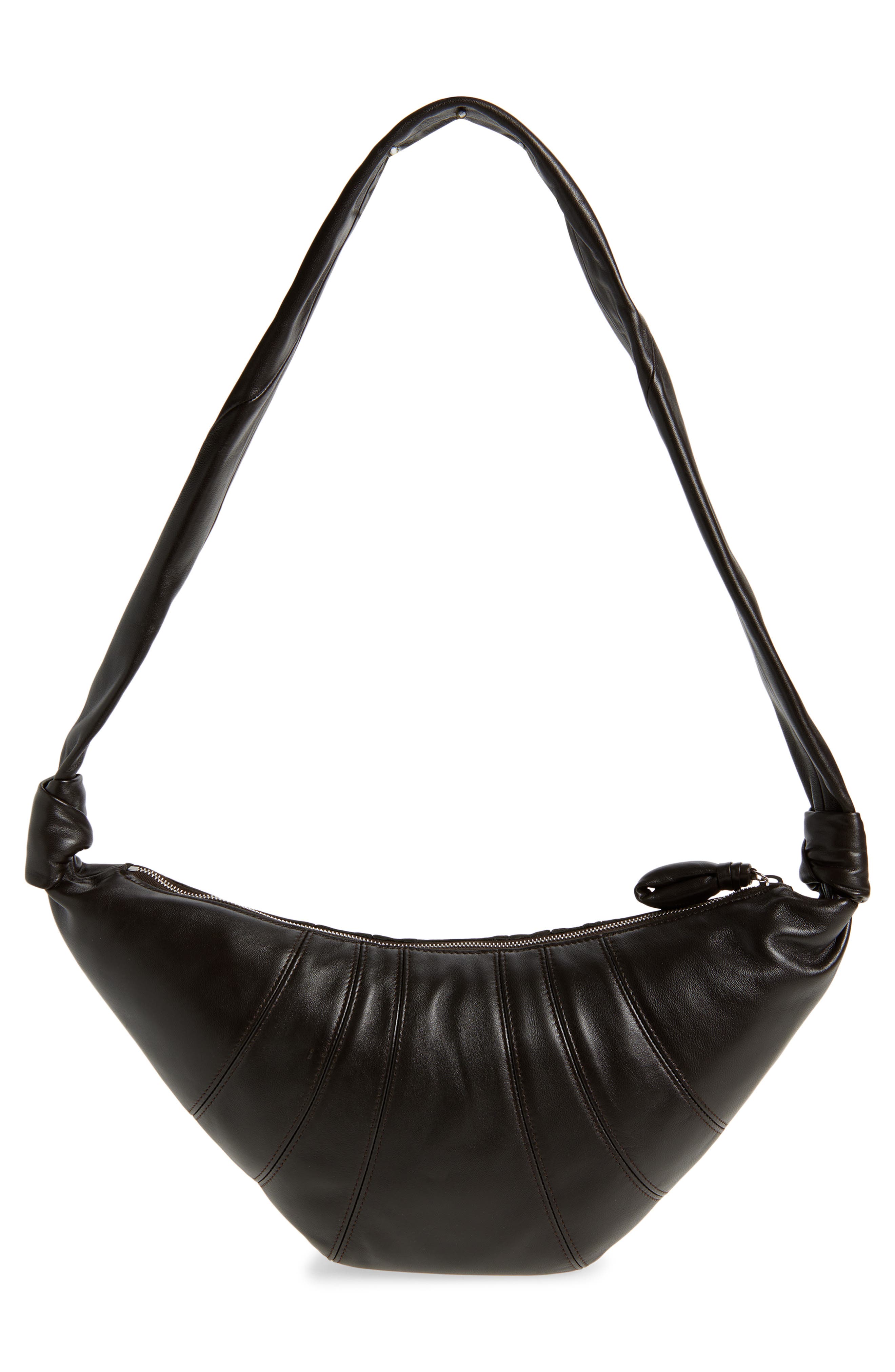 Lemaire Medium Croissant Leather Bag, Alternate, color, 