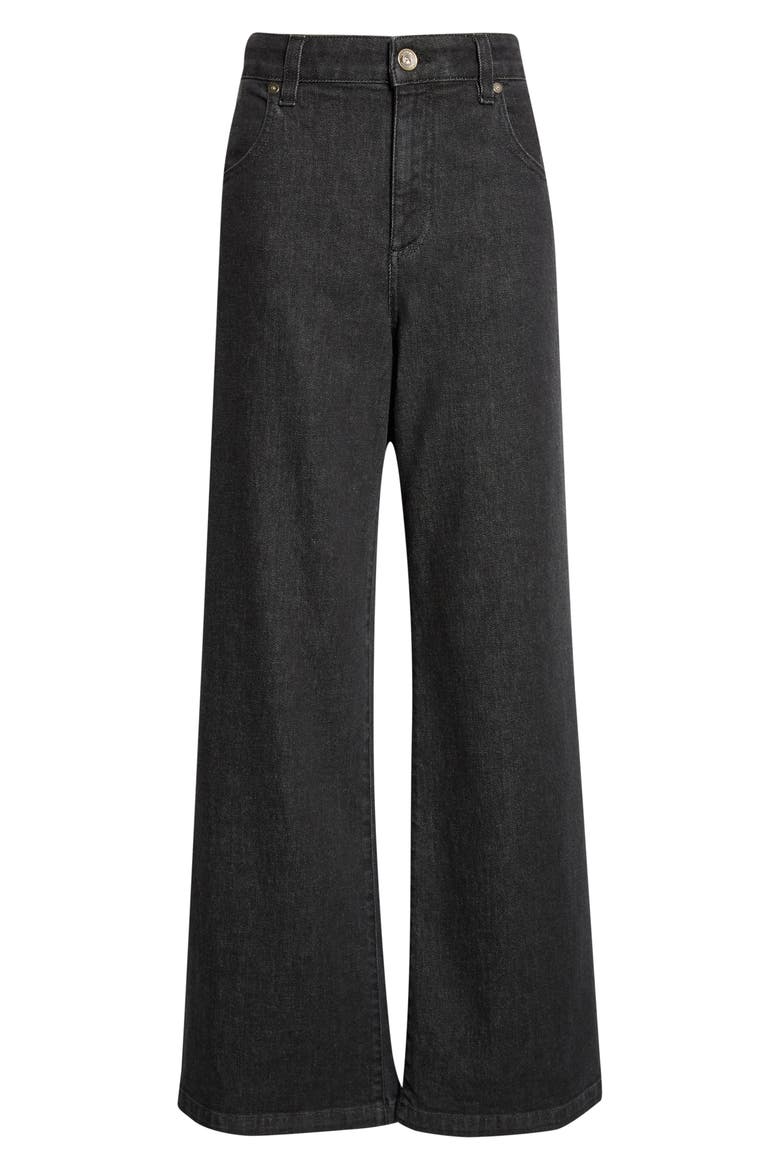 High Waist Wide Leg Jeans, Alternate, color, 22 BLACK