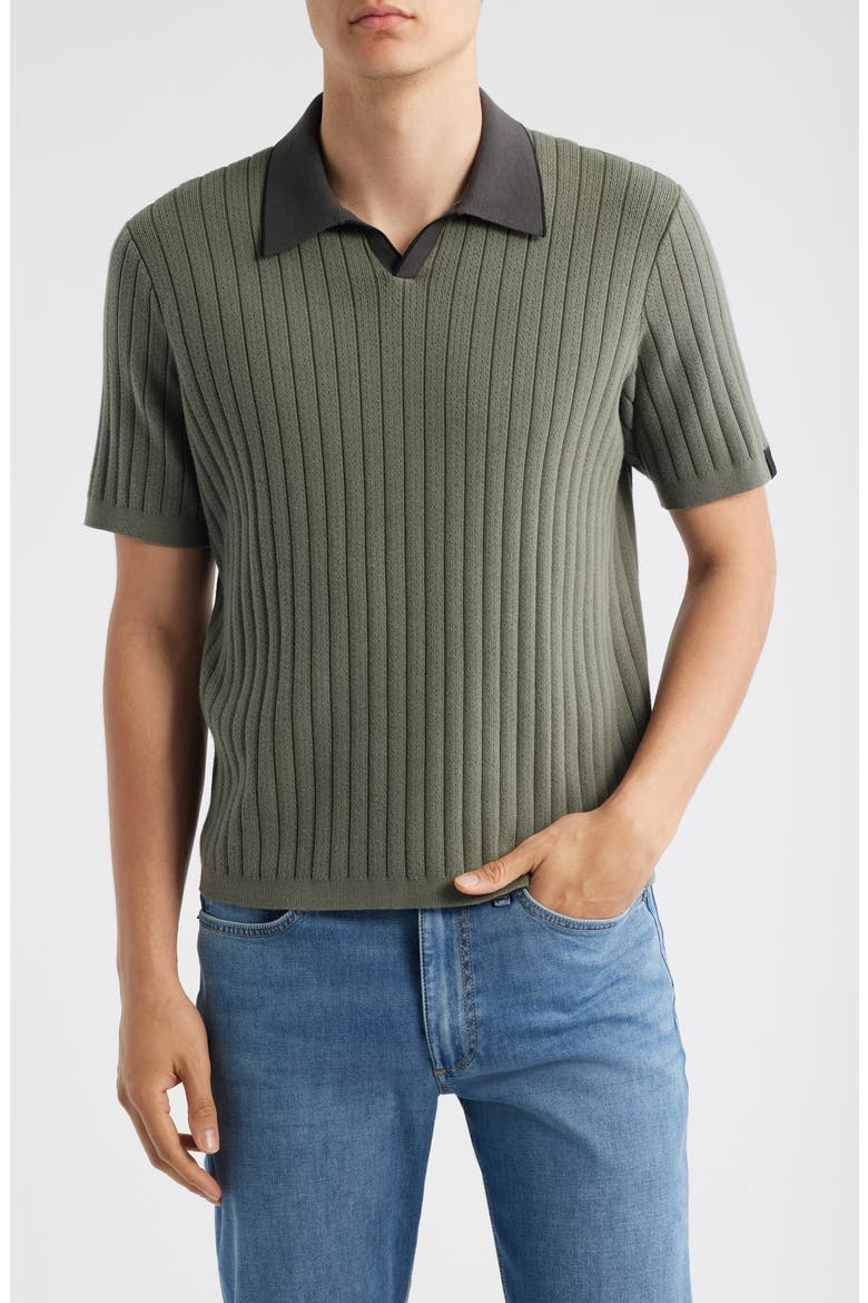 Sanford Rib Johnny Collar Polo, Main, color, PAVEMENT