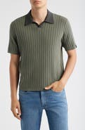 rag & bone Sanford Rib Johnny Collar Polo