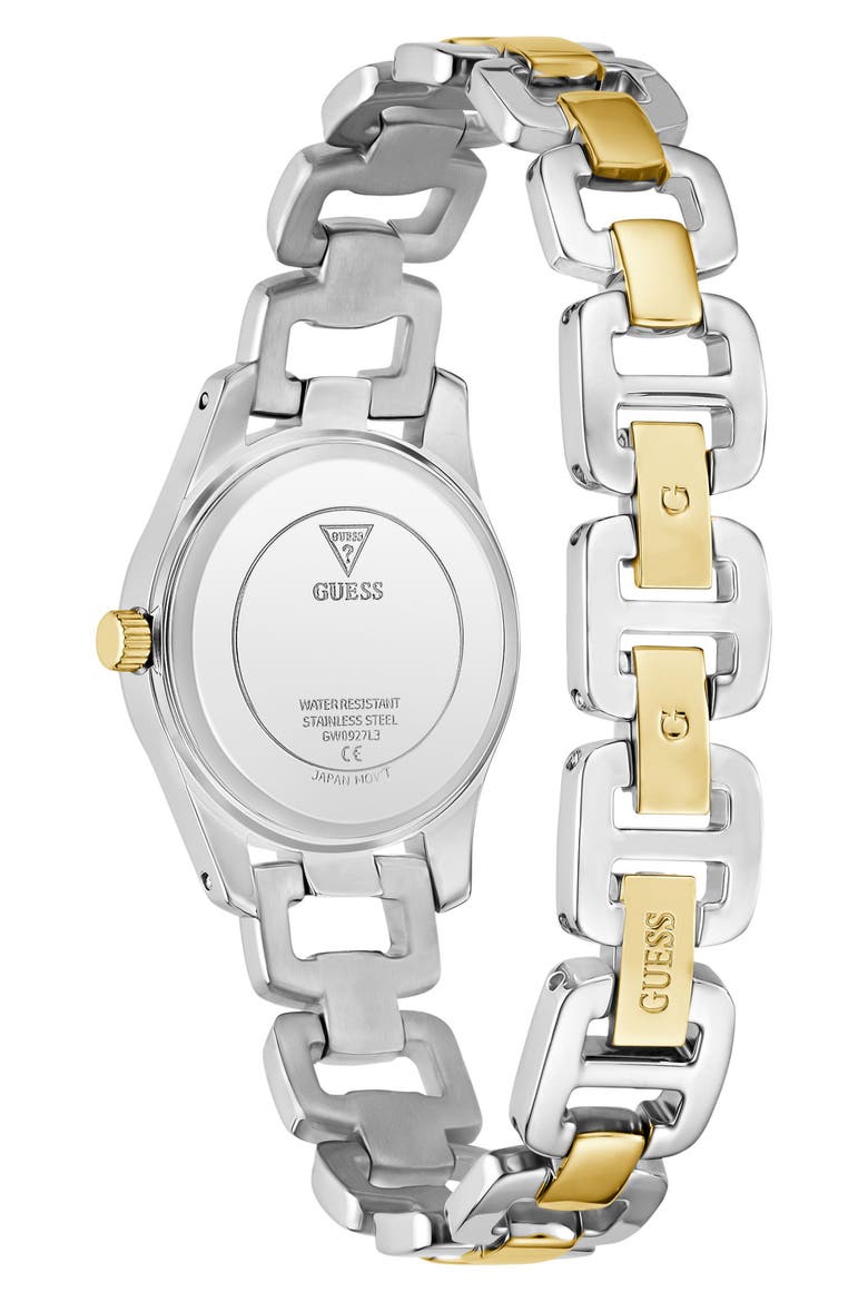Veda Two-Tone Bracelet Watch, 28mm, Alternate, color, ICE BLUE