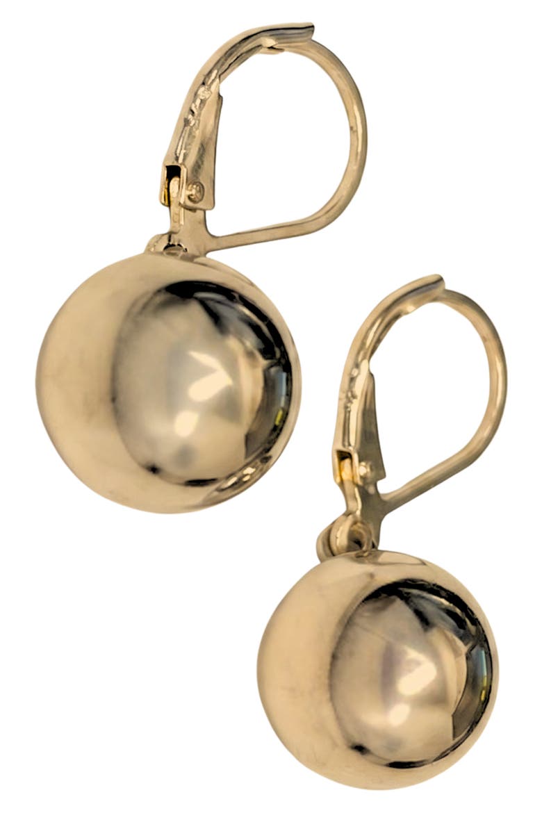 Ball Drop Earrings, Main, color, GOLD
