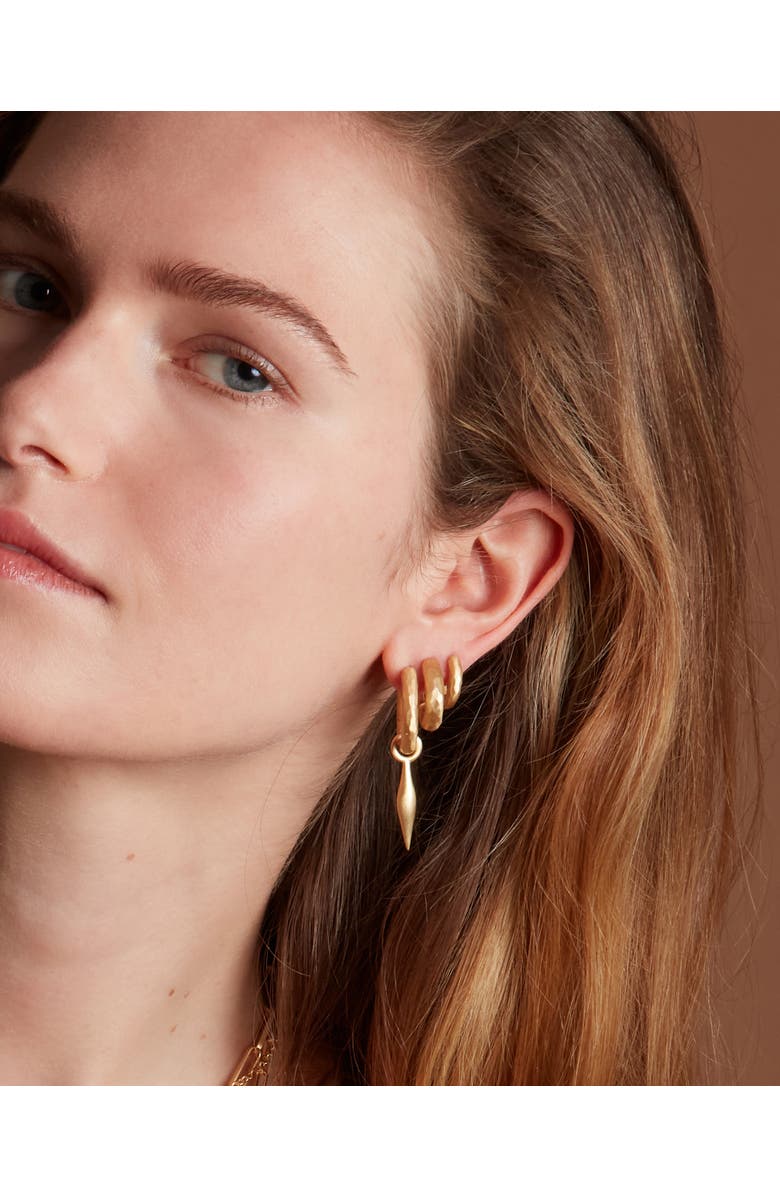 Eloise Jewelry Wander Hoops, Alternate, color, Gold Plated