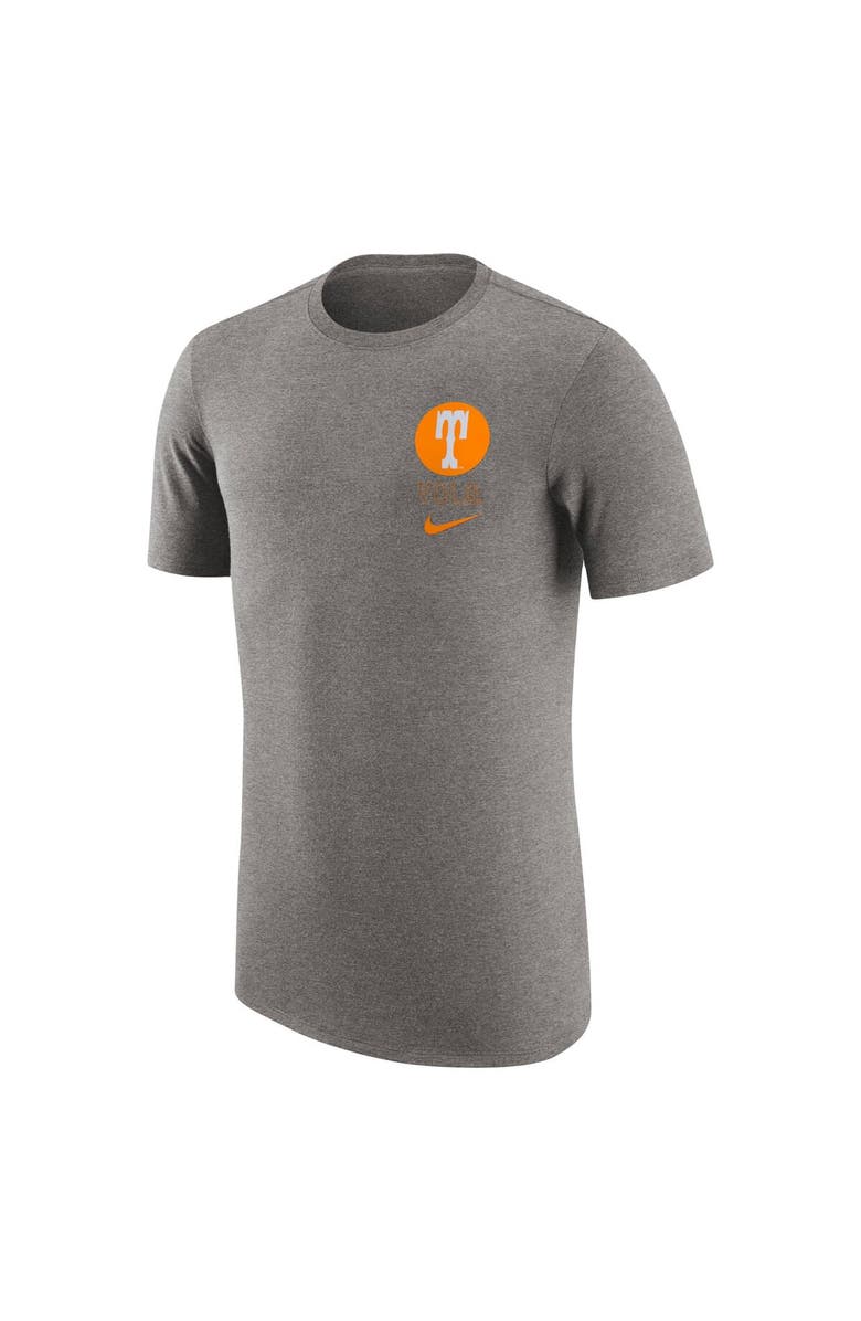 Nike Men's Nike Heather Gray Tennessee Volunteers Retro Tri-Blend T-Shirt, Alternate, color, Heather Gray