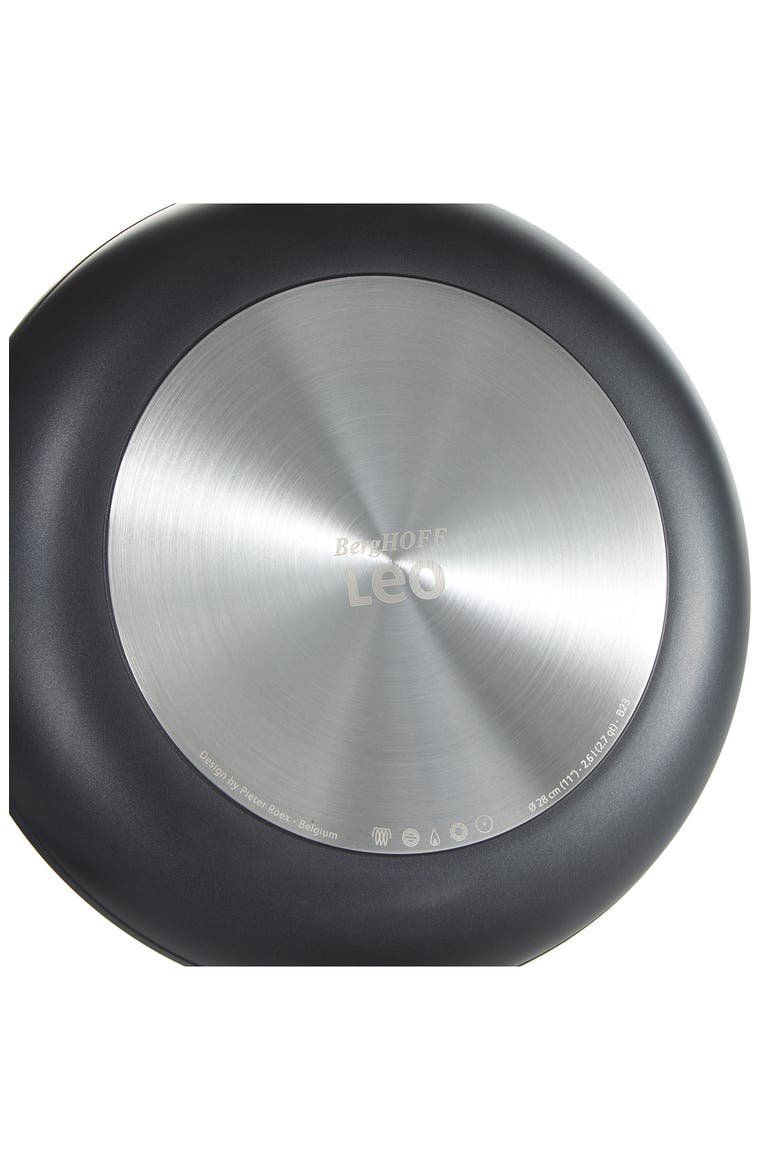 Leo Graphite Nonstick 11" Frying Pan, Alternate, color, BLACK