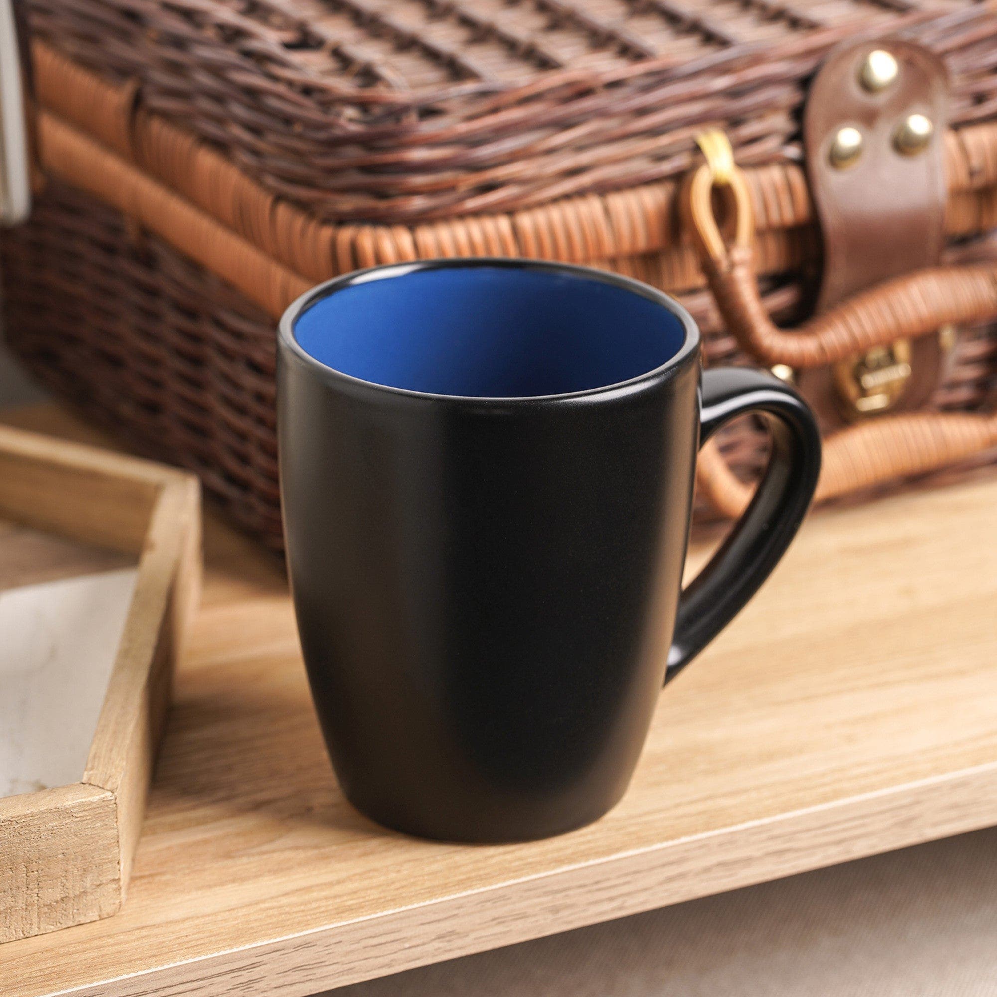 selected Blue and Black