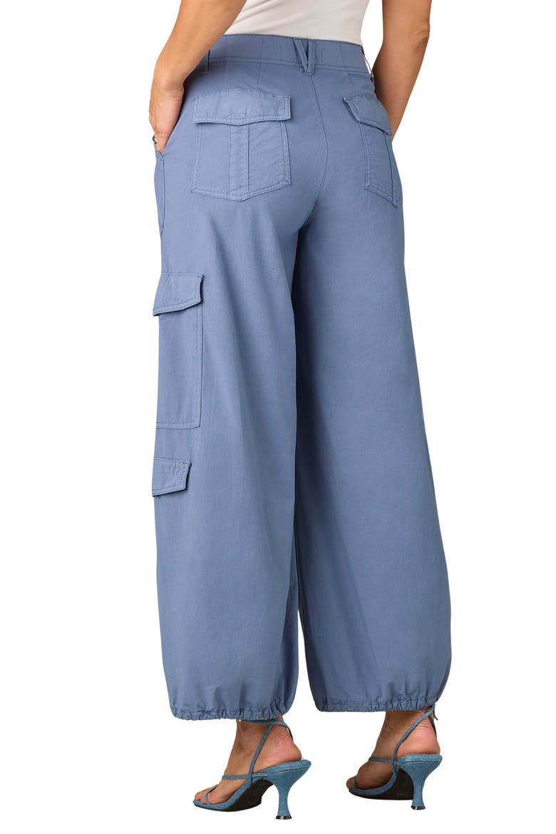 Skyrise High Waist Wide Leg Utility Pants, Alternate, color, STORMY BLUE