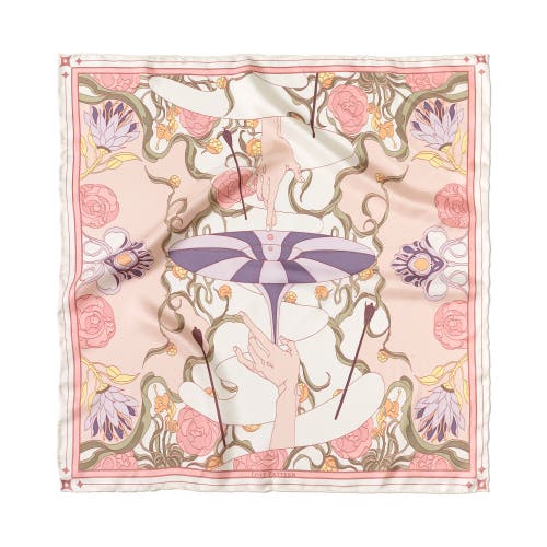 Lost Pattern Nyc The Dreamer Bandana Silk Scarf In Multi