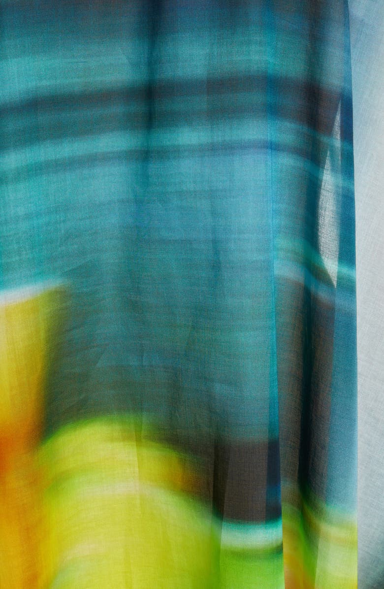 Dries Van Noten Cartland Abstract Print Cotton Kaftan Dress, Alternate, color,