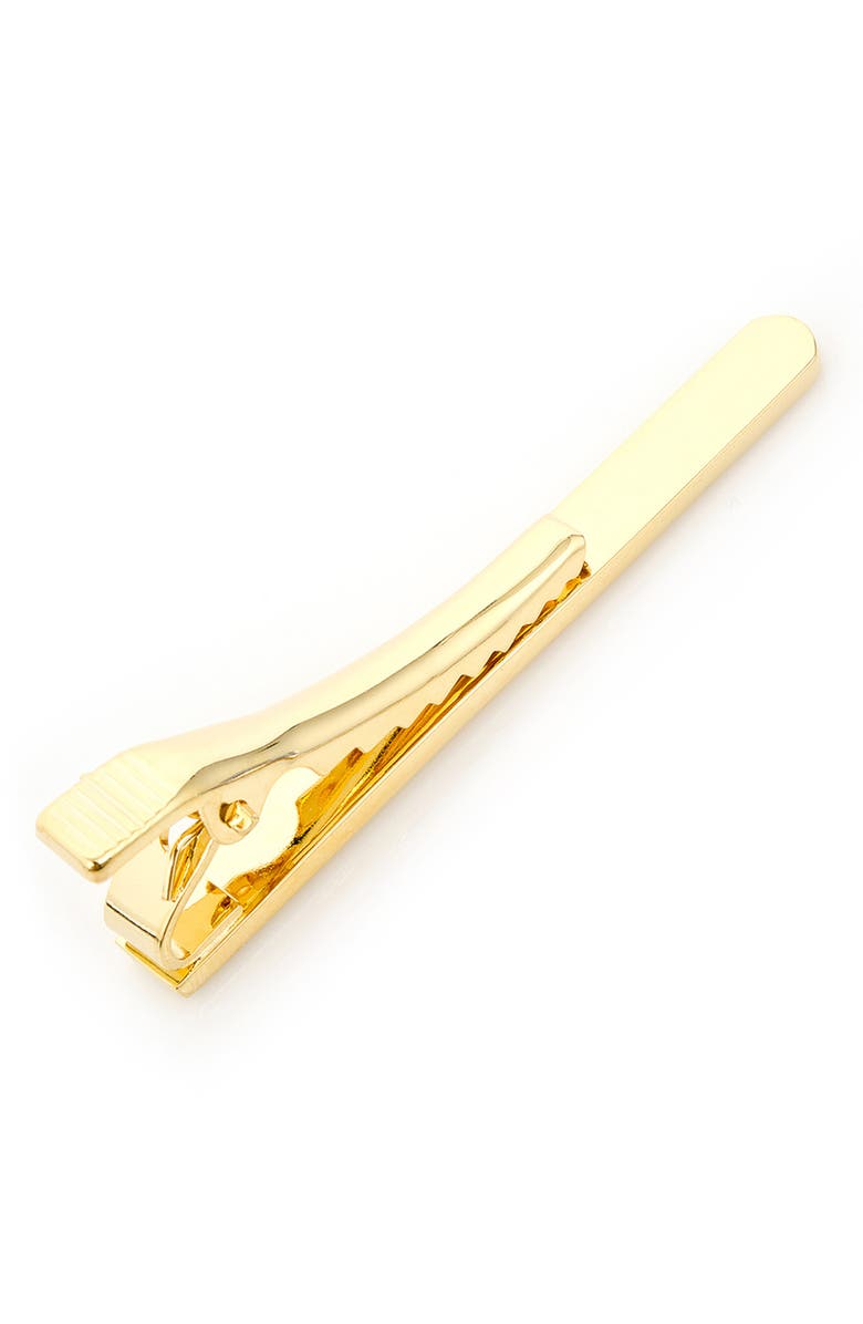 Cufflinks, Inc. Goldtone Etched Tie Clip, Alternate, color, Gold