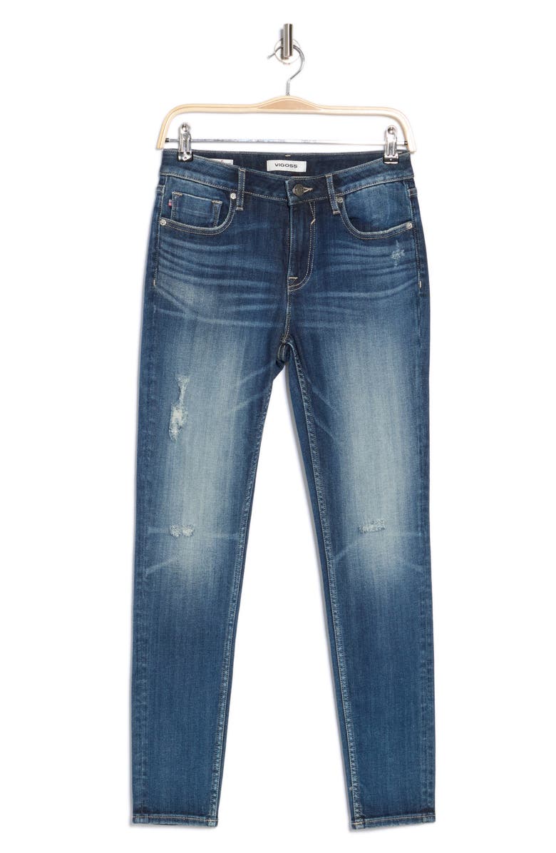 Vigoss Marley Distressed Skinny Jeans, Alternate, color, 