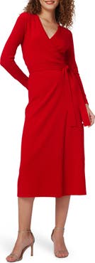 Diane von Furstenberg Astrid Long Sleeve Wool & Cashmere Wrap Sweater Dress
