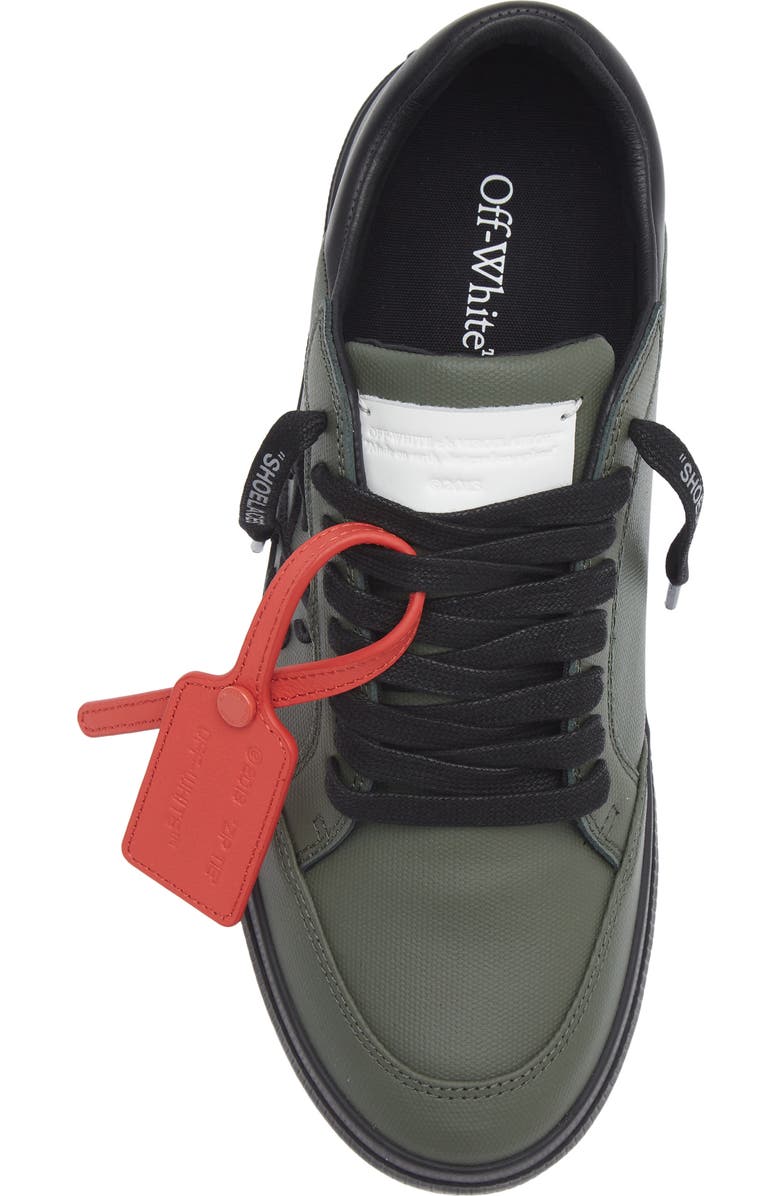 Off-White Vulcanized Low Top Sneaker, Alternate, color, Military Green - Black