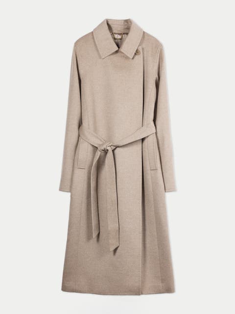 Cashmere Wrap Coat With Belt