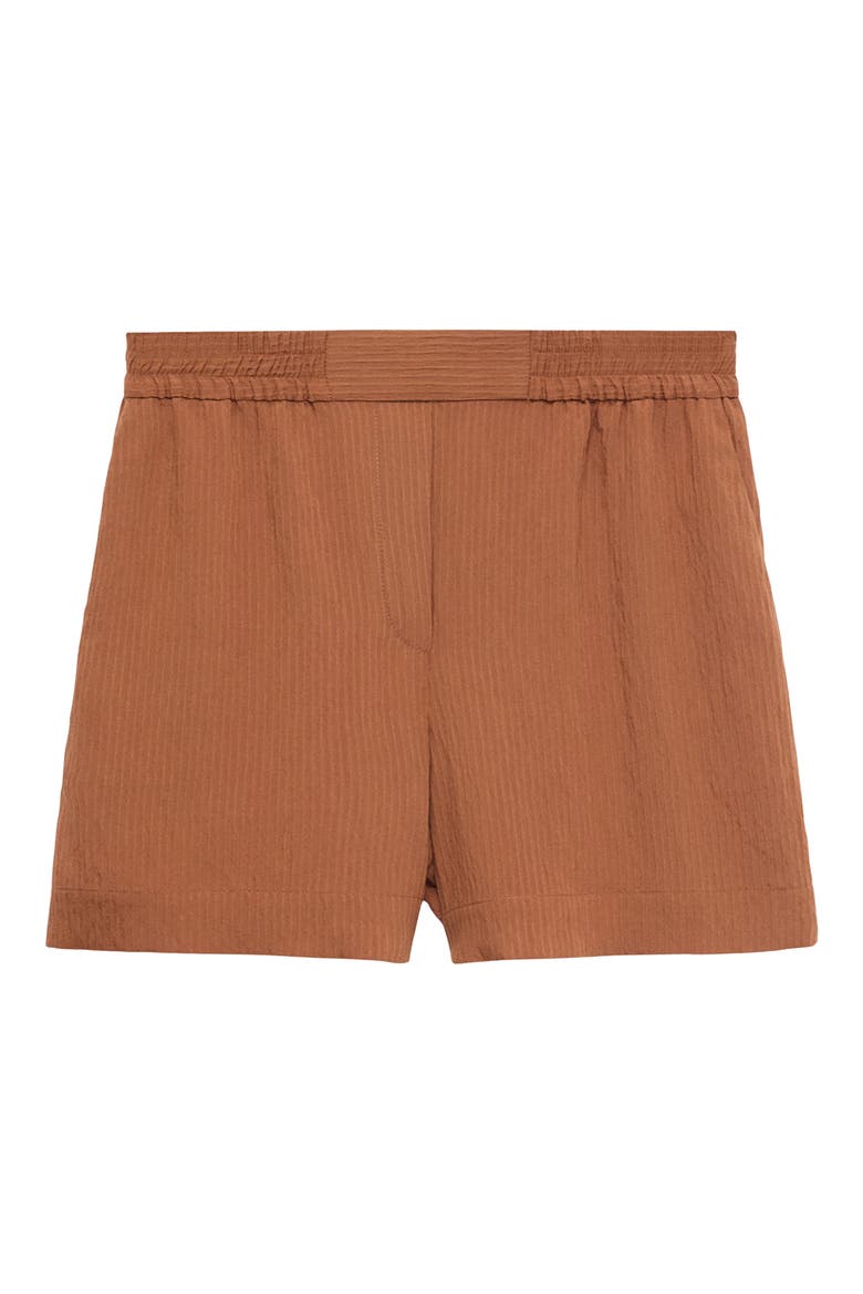 Textured Shorts, Alternate, color, BROWN
