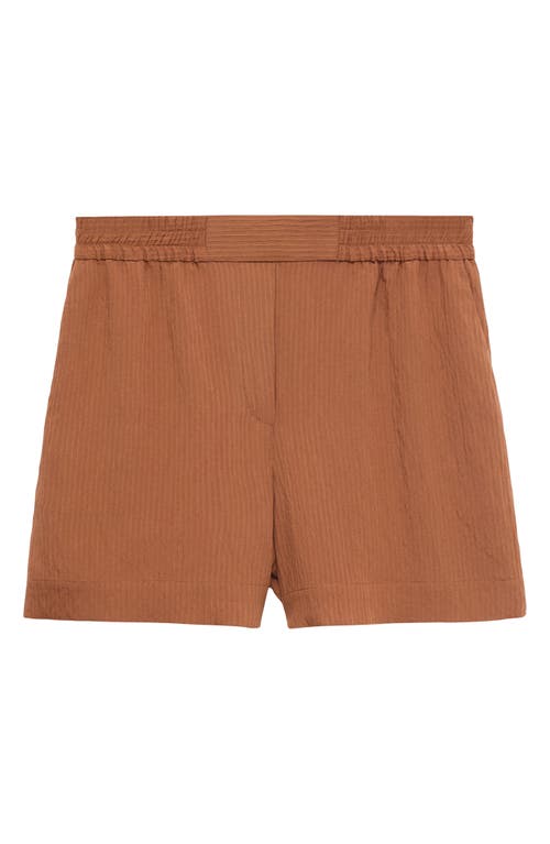 Mango Textured Shorts In Multi