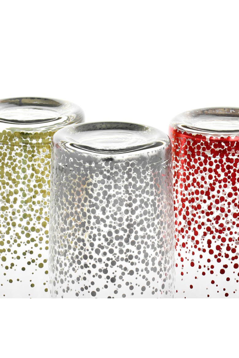 California Designs Audrey Hill 6 Piece 16oz Glass Tumbler Set in Assorted Colors, Alternate, color, Assorted