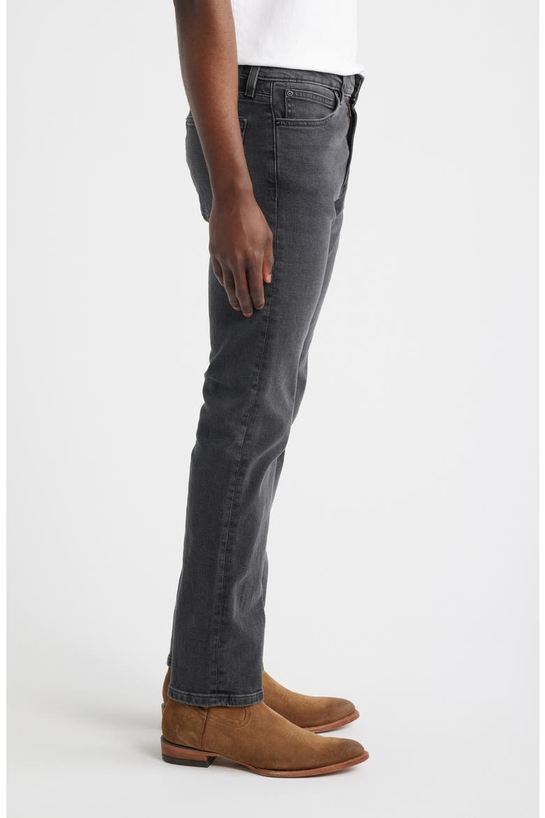 Slim Straight Leg Jeans, Alternate, color, WASHED BLACK