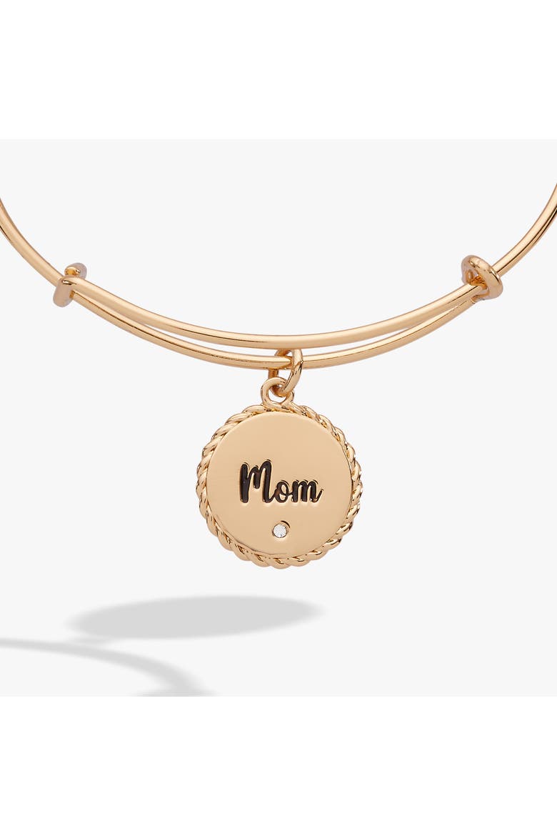 Mom Charm Bangle, Alternate, color, Gold