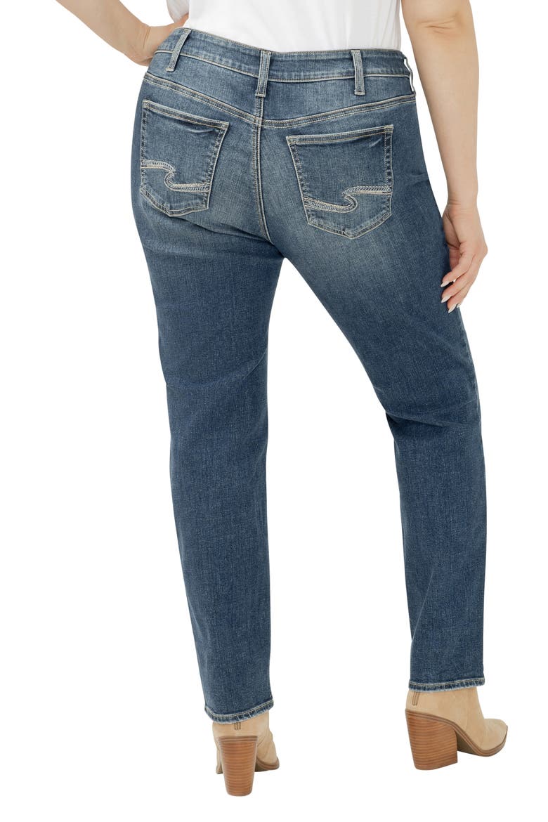 Elyse Straight Leg Jeans, Alternate, color, HALF MOON