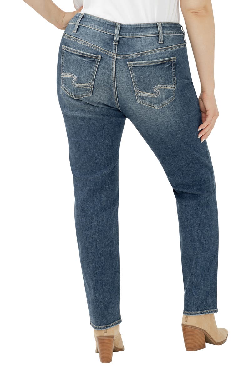 Silver Jeans Co. Elyse Straight Leg Jeans, Alternate, color, Half Moon