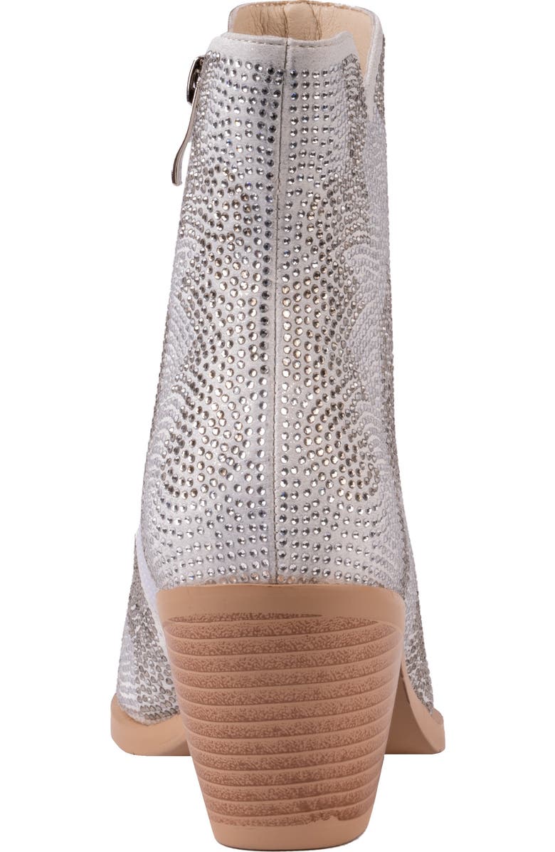 NINETY UNION Forever Rhinestone Embellished Bootie, Alternate, color, Silver