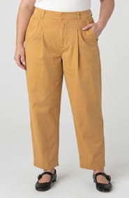 Liverpool Los Angeles Pleated High Waist Ankle Tapered Pants