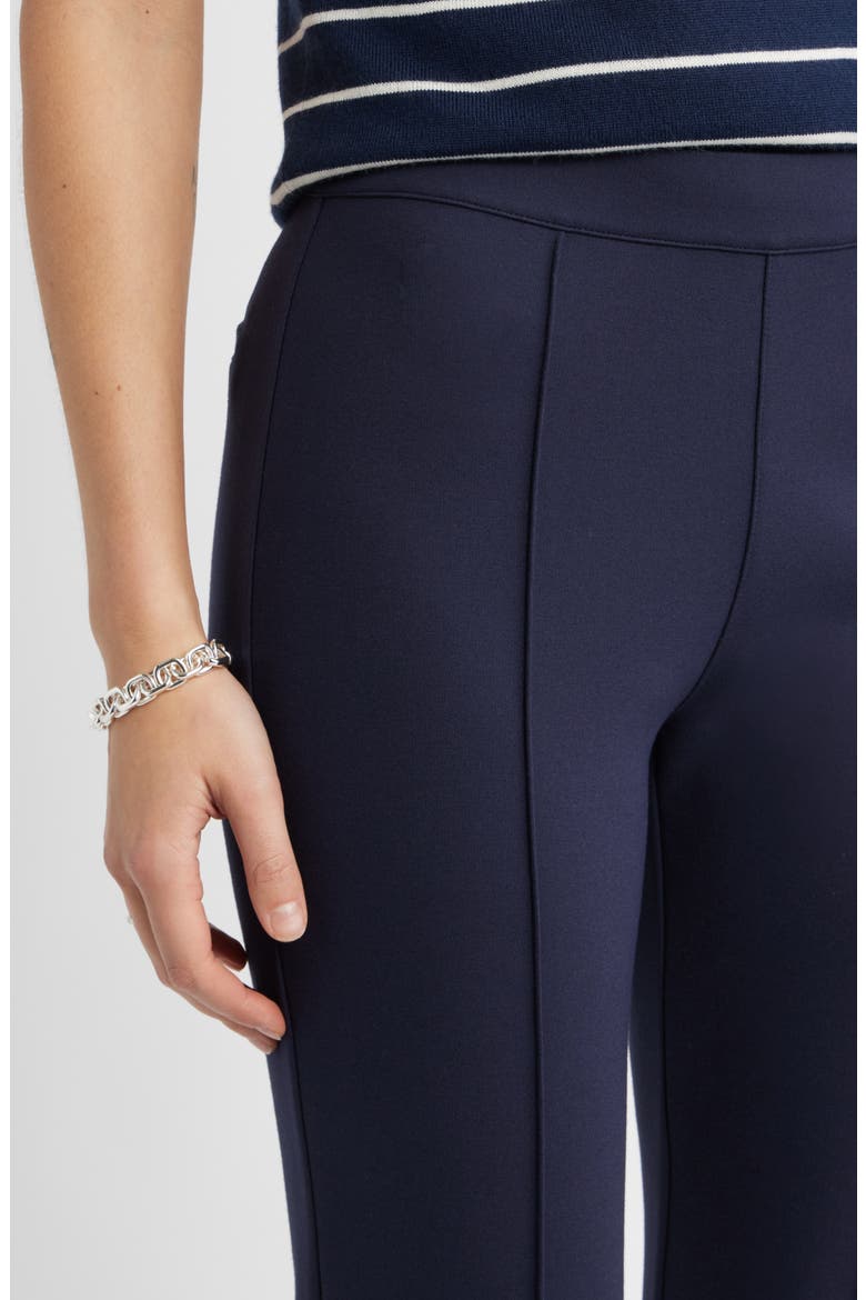 Pull-On Stretch Ponte Kick Flare Leg Pants, Alternate, color, NAVY NIGHT