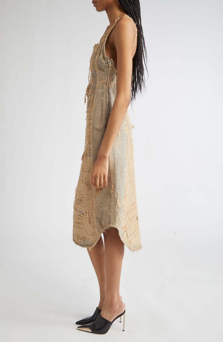 DIESEL<sup>®</sup> De-Vera-Fsg Denim Midi Dress, Alternate, color, Beige