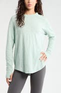 Zella Relaxed Washed 2.0 Long Sleeve Slub Tee