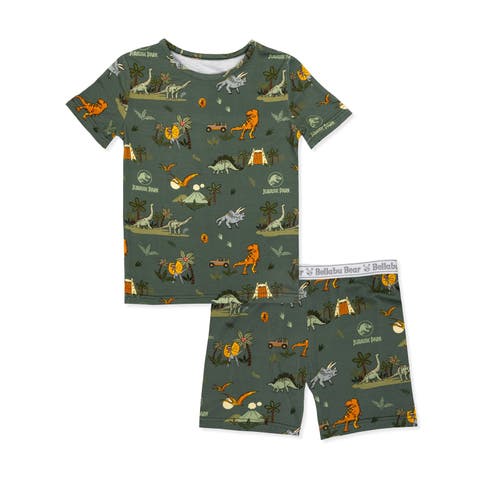 Bellabu Bear Unisex Jurassic Park: Tracker Kids 2-piece Short Sleeve & Shorts Pajama Set