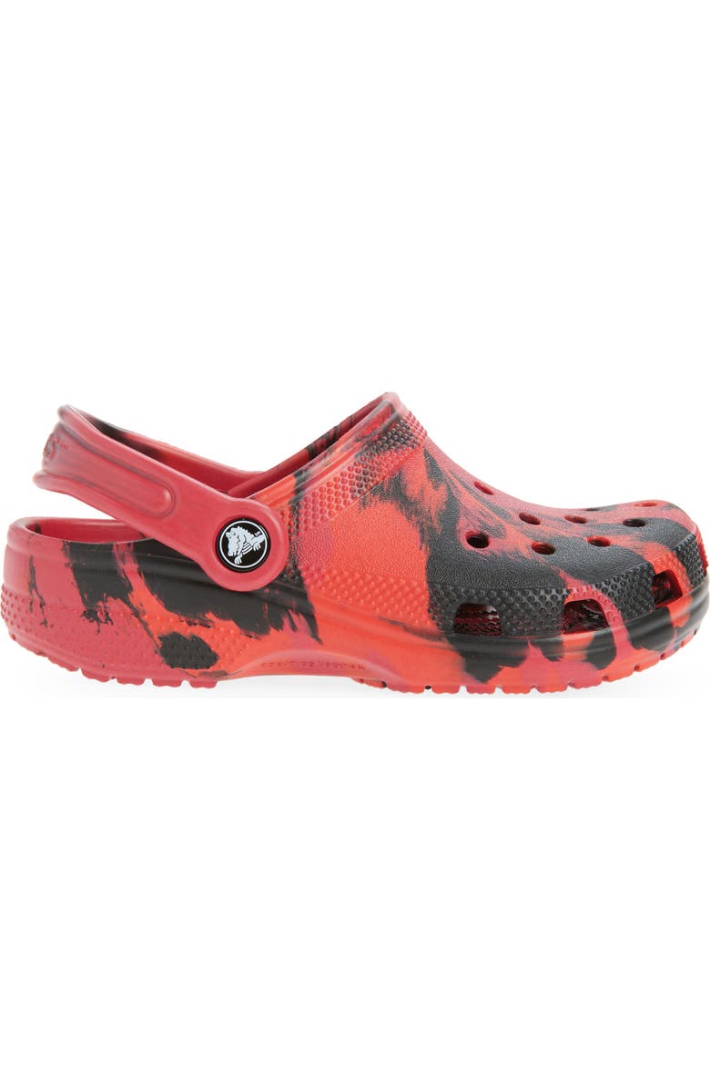 CROCS Kids' Classic Marbled Clog, Alternate, color, Pepper/Black